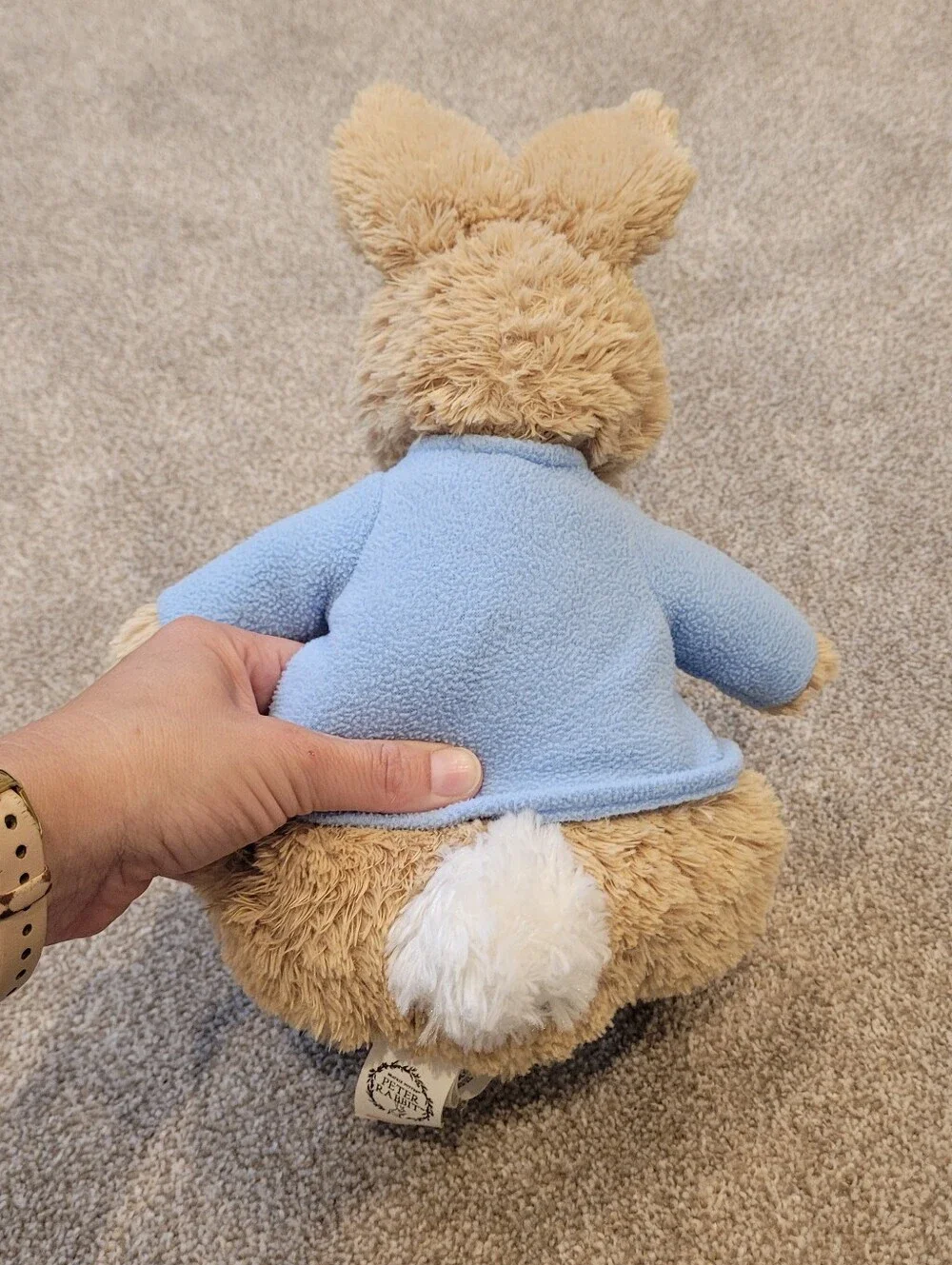 Gund Peter Rabbit  Plush Bunny Toy with Light Blue Jacket